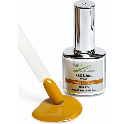 NL nails professional UV LED Gellak AMBER DUST 8 ml