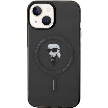 Karl Lagerfeld IML Ikonik s MagSafe iPhone 15 - čierne