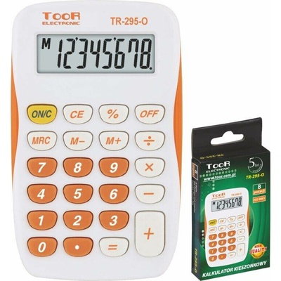 TooR kalkulačka KW TR-295-O 8 míst oranžová 120-1419