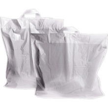 Taška LDPE 60x46 cm s ušami Biela