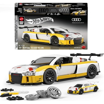 Mattel Hot Wheels Auto Brick Shop Elite Audi R8 LMS