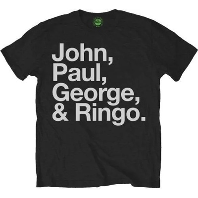 Риза John, Paul, George & Ringo Unisex Black L (BEATHBTEE08MB03)