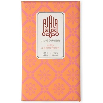 AJALA шоколад Ajala цветя и портокали 70%