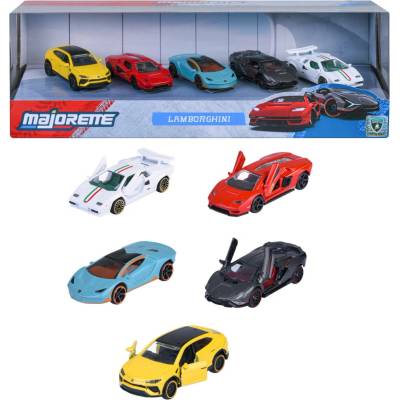 Majorette Sada autíček na hraní, 5dílná Lamborghini