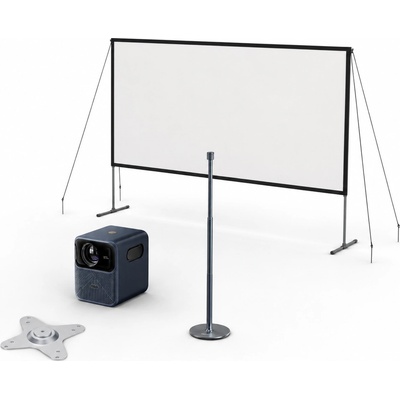 WANBO Пакет за прожектиране Wanbo Mozart 1 Pro + Преносим ALR екран (221x125) + Стойка - TG26 (PAC-WB-Mozart-St-Plate-ALR-TG26)
