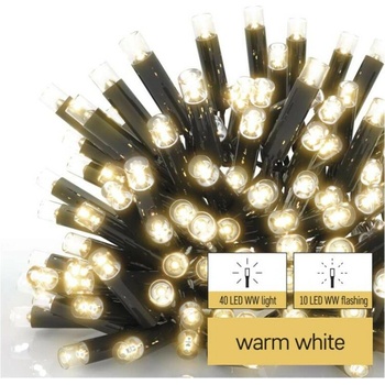 Profi LED spojovacia reťaz preblikávajúca cencúle 3 m vonkajšia teplá biela