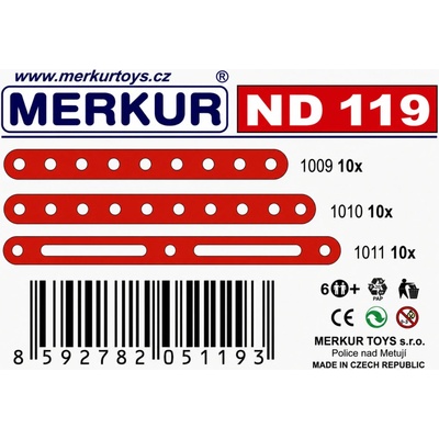 Merkur ND 119 stredne dlhé pásky