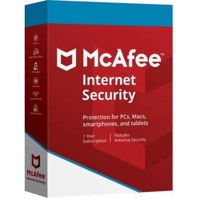 McAfee Internet Security 5 lic. 12 mes.