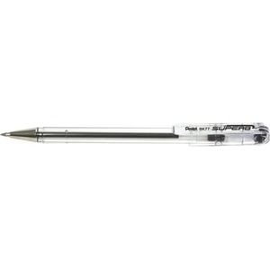 Pentel Химикалка, 0, 35 мм, капачка, PENTEL "Superb BK77", черна BK77-A (BK77-A)