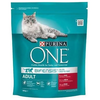 Purina One krmivo pre dospelé mačky s hovädzím mäsom 0,8 kg