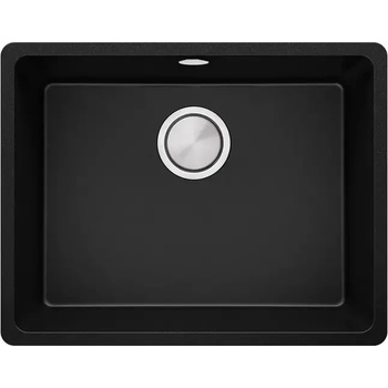 Твоят Стил Черна кухненска мивка за вграждане под плот Венеция 60 560x440 мм