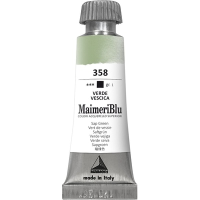 Maimeri Blu Акварелна боя Sap Green 358 12 ml 1 бр (M1609358)