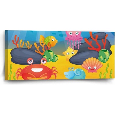 Sablio Obraz Podmorský svet - 110x50 cm