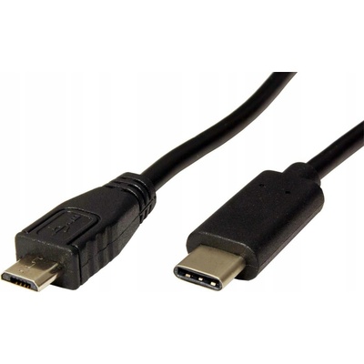 Goobay 67992 USB 2.0 Micro-USB B USB C 0,2m černý