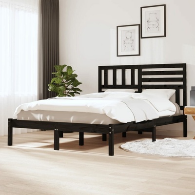 Nábytek XL 3101007 Rám postele černý masivní borovice