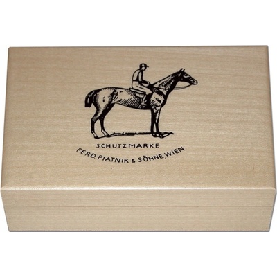 Dřevěná kazeta na karty prázdná světlá