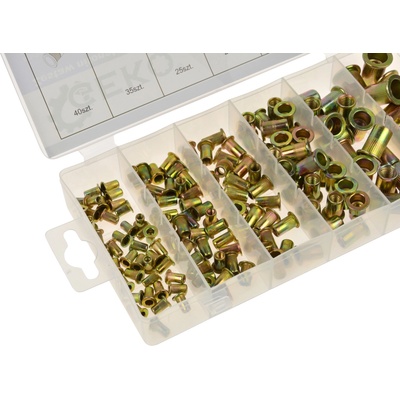 GEKO Комплект от гайки за нитове Стомана m3-m10 150бр. g02912 (g02912)
