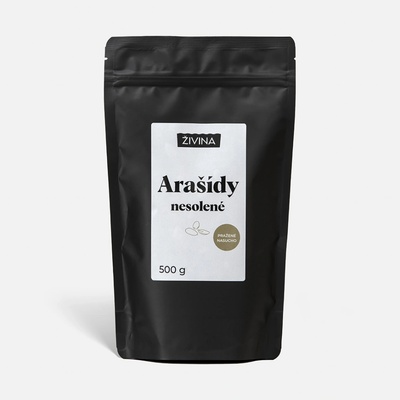 ŽIVINA Arašídy nesolené pražené nasucho 500 g