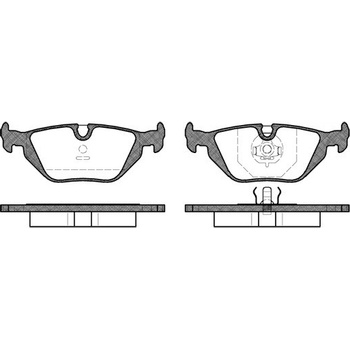 Sada brzdových platničiek kotúčovej brzdy REMSA 0265.30