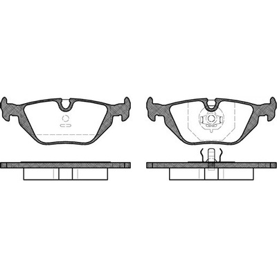 Sada brzdových platničiek kotúčovej brzdy REMSA 0265.30
