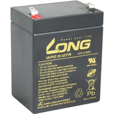 LONG 12V 2,9Ah F1 WP2.9-12TR PBLO-12V002,9-F1A