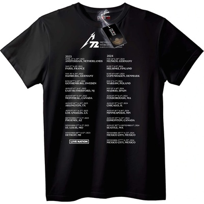 NOONEBRAND Тениска Metallica Световно Турне 2023-2024 - XS, White