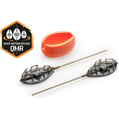 MIVARDI - Krmítko Method Feeder Set QMR Grip XL Long 50 g + 60 g + Formička