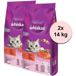 Whiskas с говеждо месо 2 x 14 кг