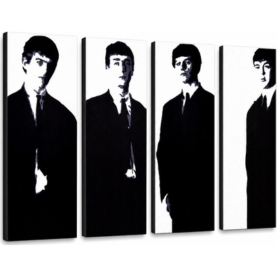Ručne maľovaný POP Art obraz Beatles - 120x60 cm
