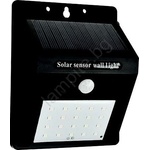 EUROLAMP Led соларен стенен фенер с сензор led/0, 55w/3, 7v 6500k ip65 (eu0092)