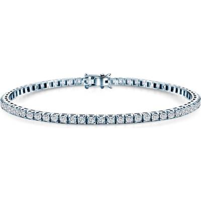 SAVICKI Тенис гривна, бяло злато 585, бели диаманти 1.980К. 3.0mm . 19cm
