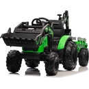 Beneo Elektrický traktor TOP-WORKER 12V s naberačkami a prívesom Jednomiestne 2,4 Ghz zelená