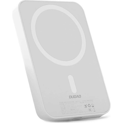 Dudao Външна батерия /power bank/ Dudao K26, 10 000mAh, бяла, 1x USB-C(ж), безжично зареждане, 20W (DUDAO-K26)
