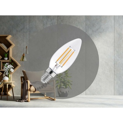 Nedes Žiarovka LED E14 230V 4,0W/4000K Filament sviečka C35 ZLF722