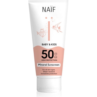 Naïf Baby & Kids Mineral Sunscreen SPF 50 слънцезащитни продукти за бебета и деца SPF 50 100ml