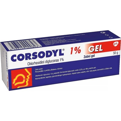 Corsodyl 1% Gél gel.dnt.1 x 50 g