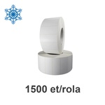 ZINTA Самозалепващи PP-DF етикети ZINTA 70x35 mm, 1500 ет. /ролка, бели, за фризера (70X35X1500-PP-DF)