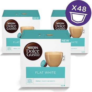 Nescafé Dolce Gusto kávové kapsle flat white 3 x 16 ks