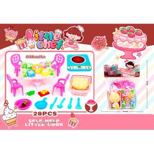 Armtoys МАСА СЪС СТОЛЧЕТА И КУХНЕНСКИ ПРИБОРИ В ПЛИК - armtoys