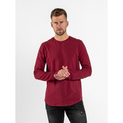 TallGuys pánský prodloužený dlouhý rukáv óčko Burgundy