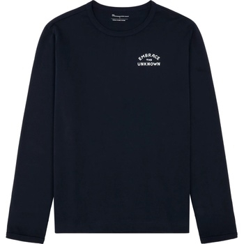 KnowledgeCotton Apparel Мъжка блуза с дълъг ръкав KnowledgeCotton Apparel Long Sleeved Camping Back Print Longsleeve - Night Sky - размер XL (216-7000-0214)