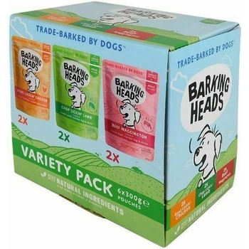 Barking Heads Variety Pack 6 x 300 g