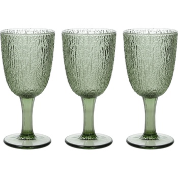Tognana Комплект 3 стъклени чаши със столче davor, зелено (n3585j80vera)