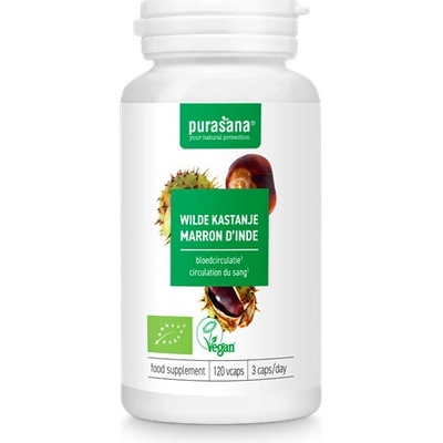 Purasana Kaštan divoký 120 vegan kapslí