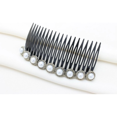JOHAN, TAI PEI Hrebienok do vlasov Pearls Silver