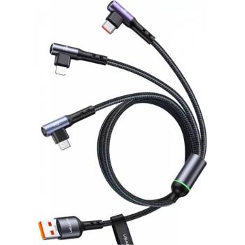 USAMS USB 2.0 A-C + Lightning + microUSB кабел 1, 2 м (SJ561USB01) (SJ561USB01)