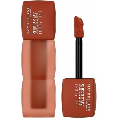 Maybelline Super Stay Teddy Tint Lipstick Tekutý rúž pre plyšový vzhľad pier 100 Kitten Heel 5 ml