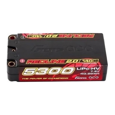 GensAce Redline 2.0 Shorty 2S HV 7.6V-140C-5300 96x47x22.5mm 199g