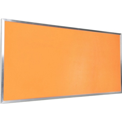 VYLEN s.r.o. Pěnová nástěnka s hliníkovým rámem 100 x 50 cm Oranžová 20, 1000 mm x500 mm