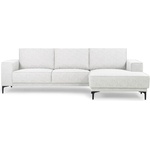 Scandic Бял ъглов диван (десен ъгъл) Copenhagen - Scandic (14500SN GUSTO 4)
